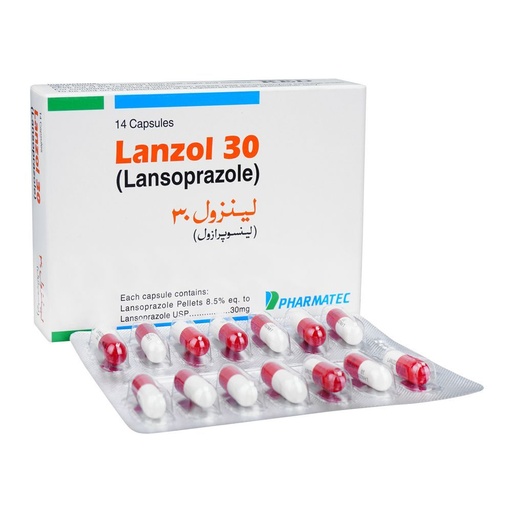 Lanzol (30mg) 14 Capsules
