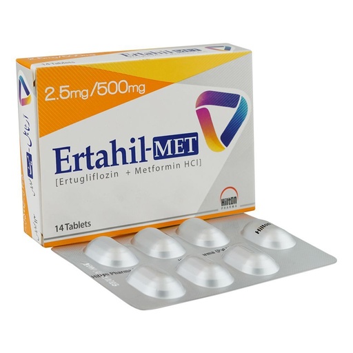 Ertahil Met 2.5/500mg Tab 14s