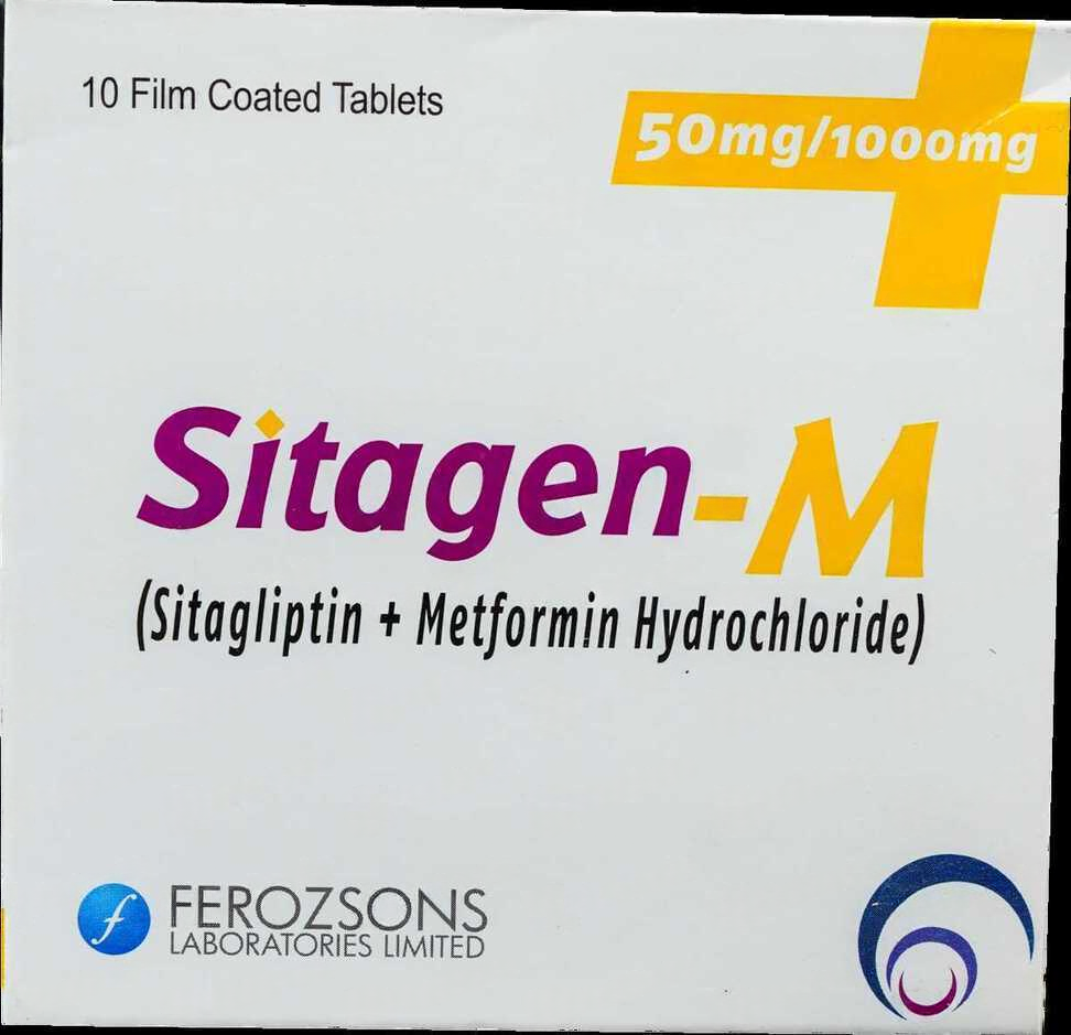Sitagen-M Tablets 50Mg/1000Mg (1 Box = 1 Strip)(1 Strip = 10 Tablets)