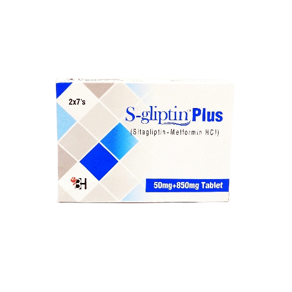 S Gliptin Plus (50/850mg) 14 Tablets