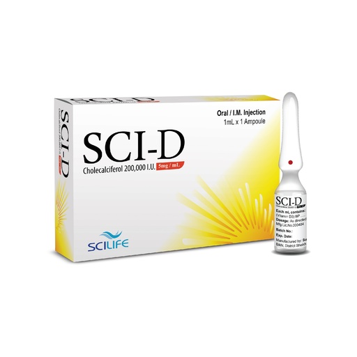 Sci D Ampolue 200000Iu Inj 1s