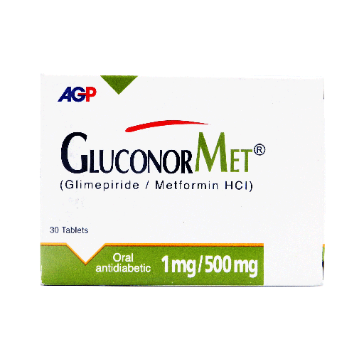 Gluconormet (1/500mg) 30 Tablets
