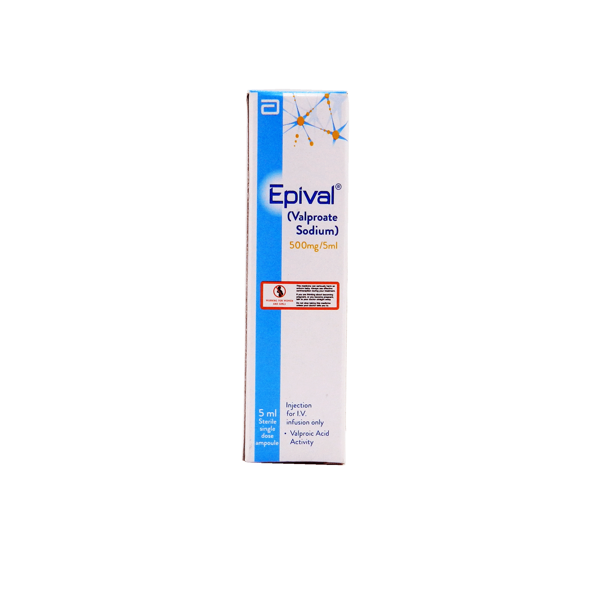 Epival (500mg/5Ml) 1 Injection For Iv Infusion