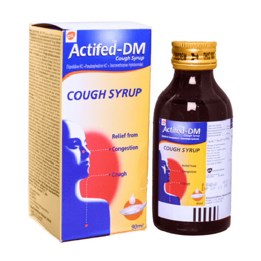 Actifed Dm (1.25/10/30mg) 90Ml Syrup
