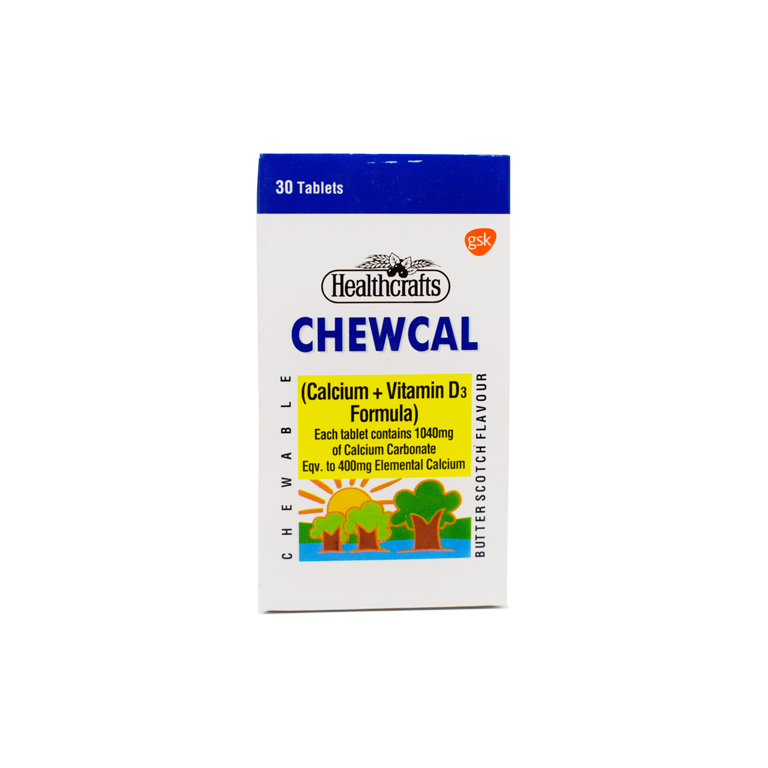 Chewcal Tablets 400Mg/100Iu (1 Bottle = 30 Tablets)