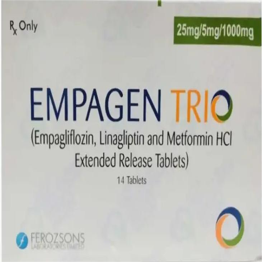 Empagen Trio (25Mg/5Mg/1000Mg) 14 Tablets