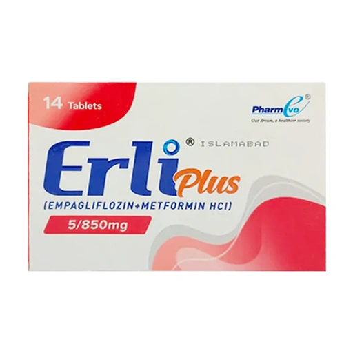 Erli Plus (5mg/850mg) Tab 14s