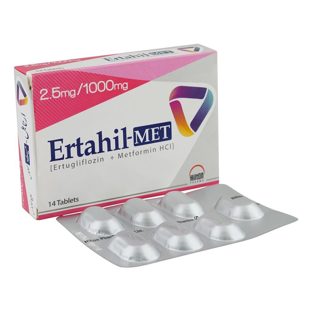 Ertahil Met 2.5/1000mg Tab 14s