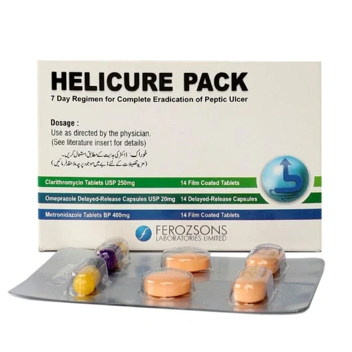 Helicure (250mg) 14 Tablets