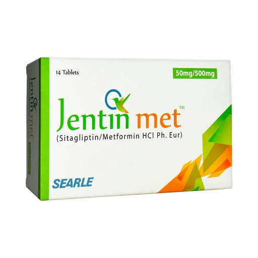Jentin Met (50/500Mg) 14 Tablets