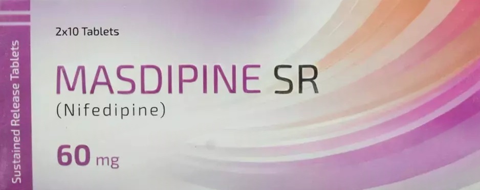 Masdipine Sr (60mg) 20 Tablets