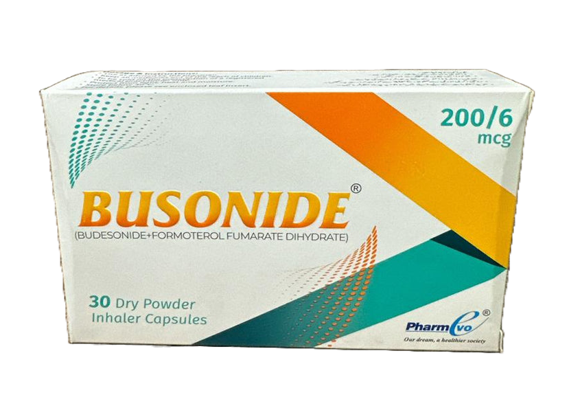 Busonide Capsule 200Mcg+6Mcg (1 Strip = 10 Capsules)