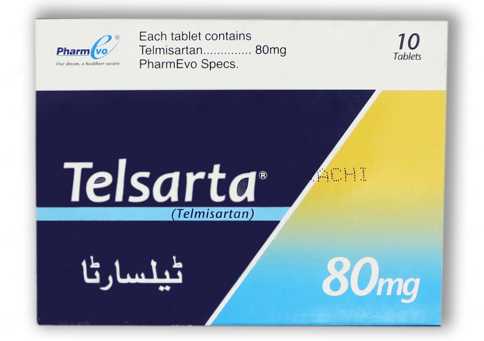 Telsarta Tablets 80Mg (1 Box = 1 Strip)(1 Strip = 10 Tablets)