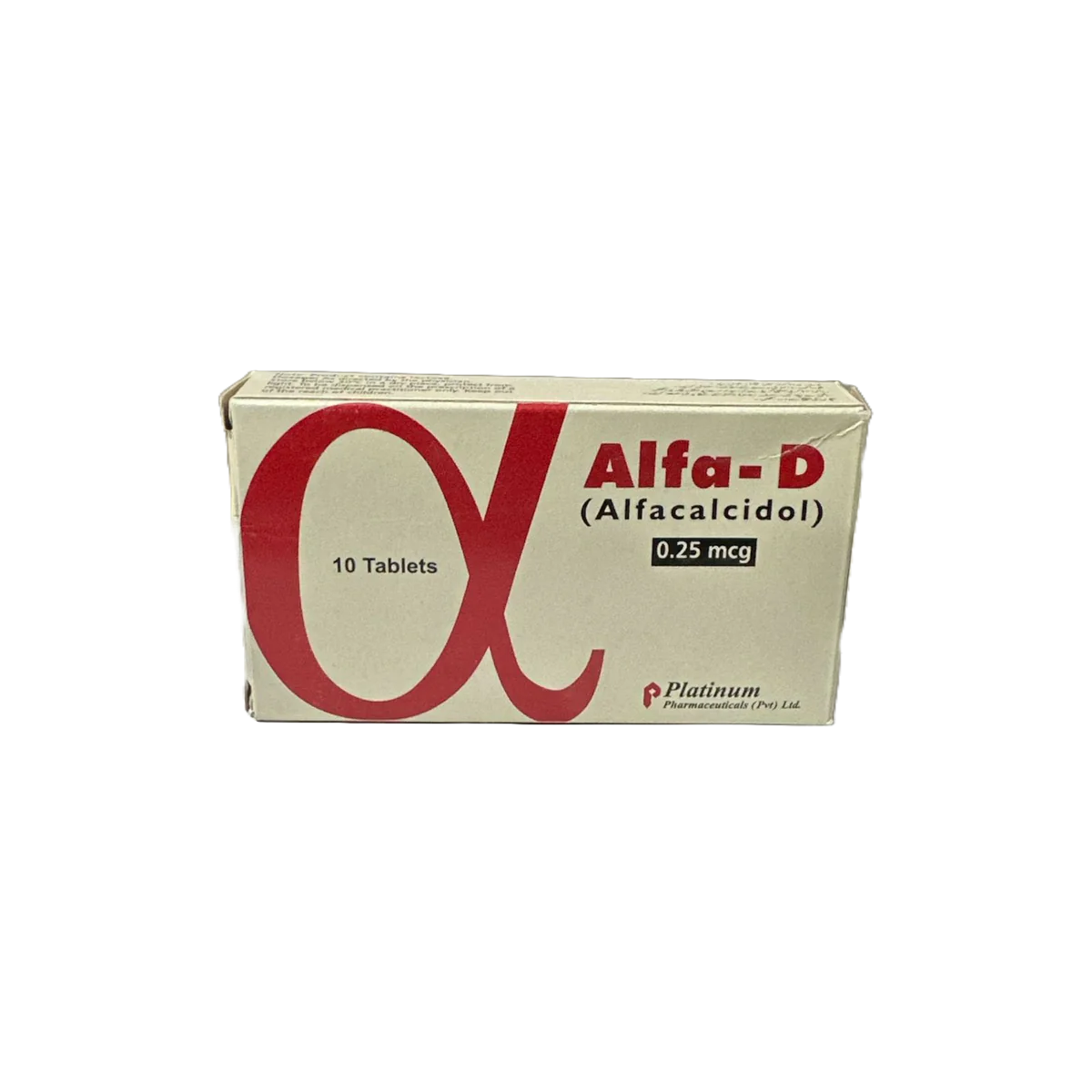 Alfa-D Tablets 0.25Mcg (1 Box = 1 Strip)(1 Strip = 10 Tablets)