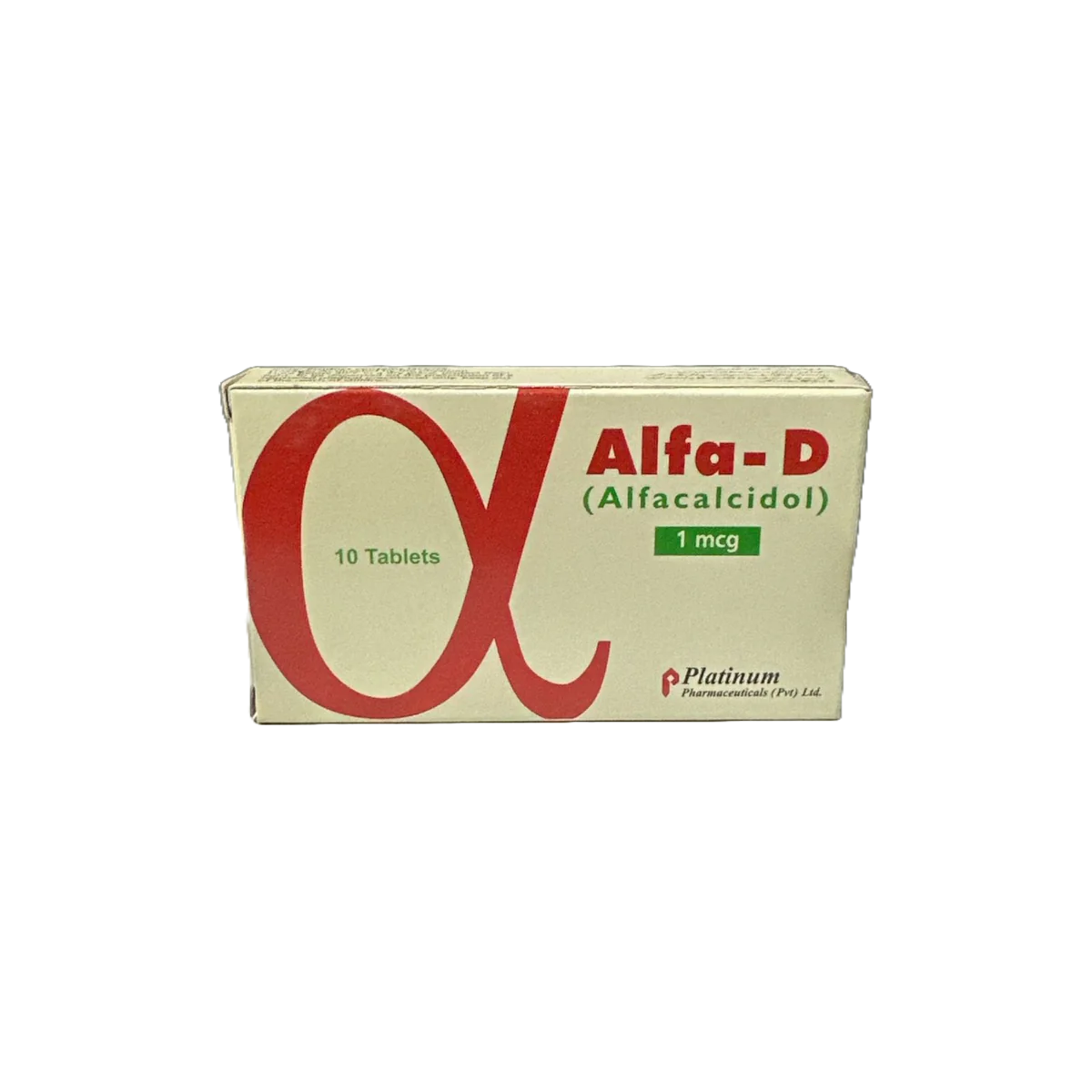Alfa-D Tablets 1Mcg (1 Box = 1 Strip)(1 Strip = 10 Tablets)