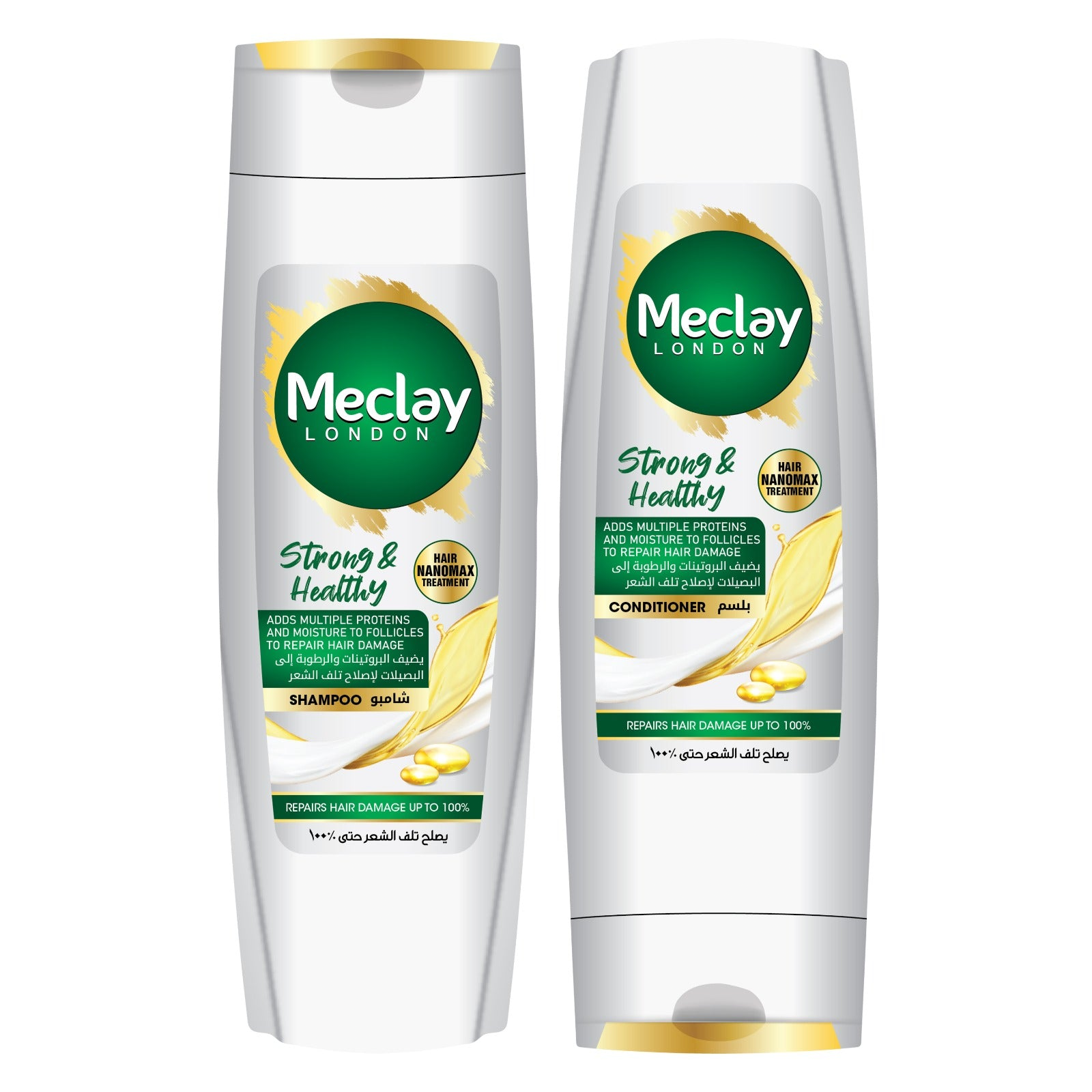 Meclay London Strong & Healthy Shampoo White 180Ml