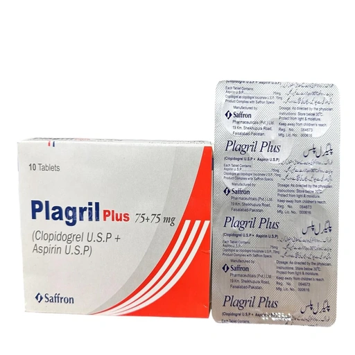 Plagril Plus (75/75mg) 10 Tablets