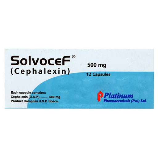 Solvocef 500mg (20 Capsule / Pack)