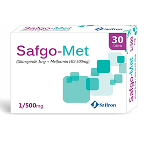 Safgo Met 1/500mg (30 Tablet / Pack)