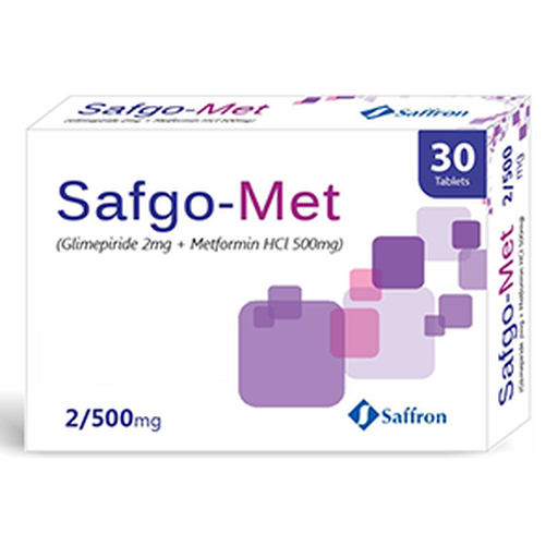 Safgo Met (2/500mg) 30 Tablets