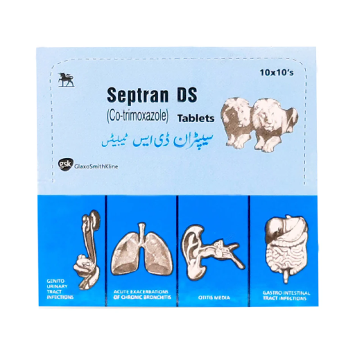 Septran Ds (160/800Mg) 100 Tablets