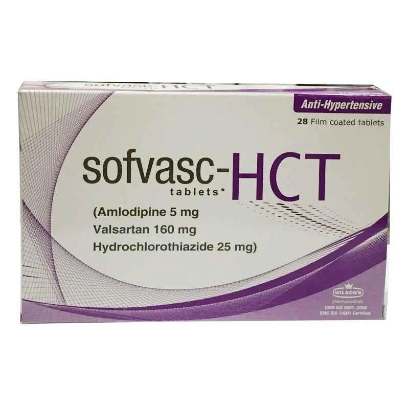 Sofvasc Hct 5/160/25mg Tab 28s