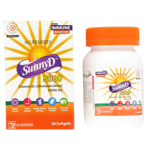 Sunny D Softgel Capsules 5000Iu (1 Bottle = 30 Softgels)