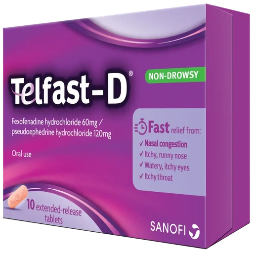 Telfast D 60/120mg (10 Tablet / Pack)