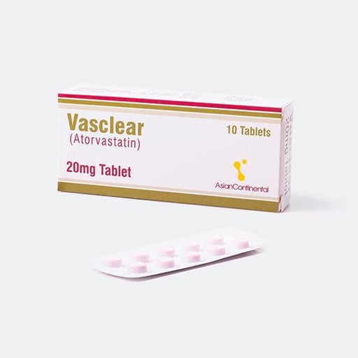 Vasclear 20mg Tab 10s