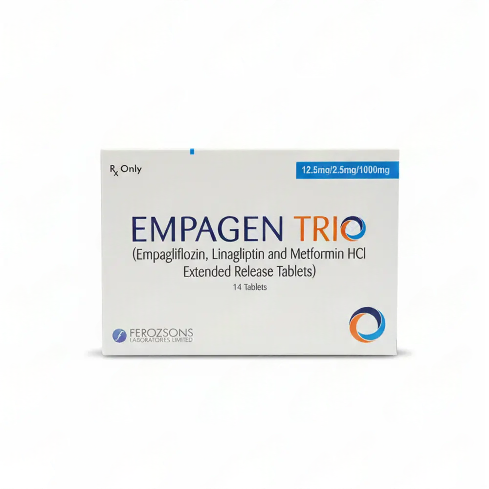 Empagen Trio (12.5mg/2.5mg/1000mg) 14 Tablets