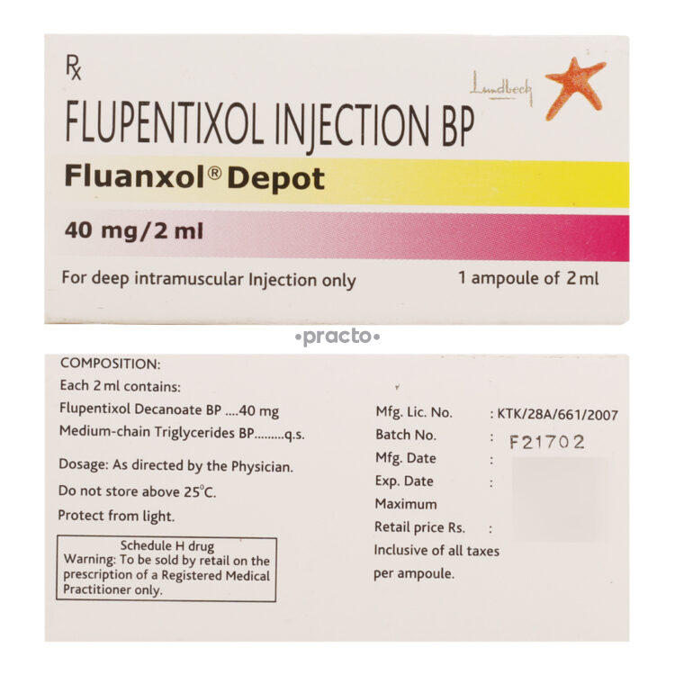 Fluanxol Depot (40mg/2Ml) 1 Ampoule Injection