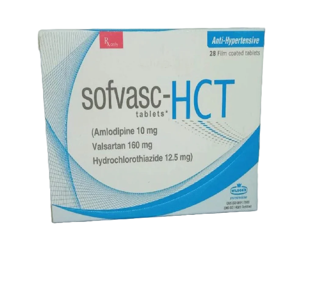 Sofvasc Hct Tablets 10/160/12.5Mg (1 Strip = 14 Tablets)