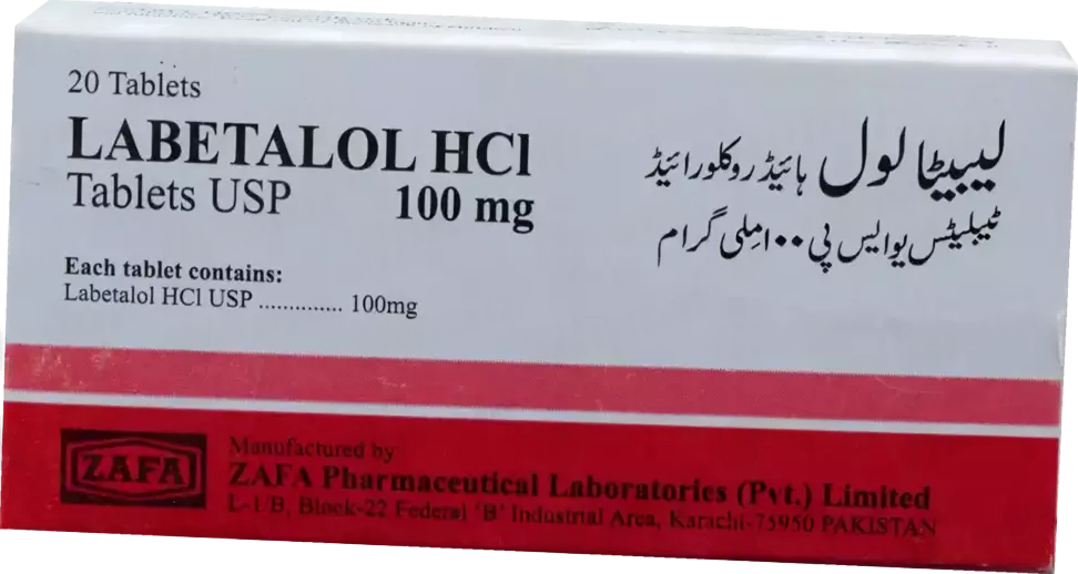 Labetalol Hcl Tablets 100Mg (1 Strip = 10 Tablets)