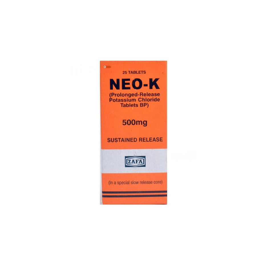 Neo-K Tablets 500Mg (1 Bottle = 25 Tablets)