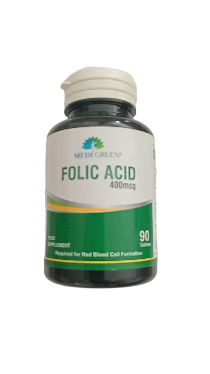 mg Folic Acid 400mcg Tab 90s