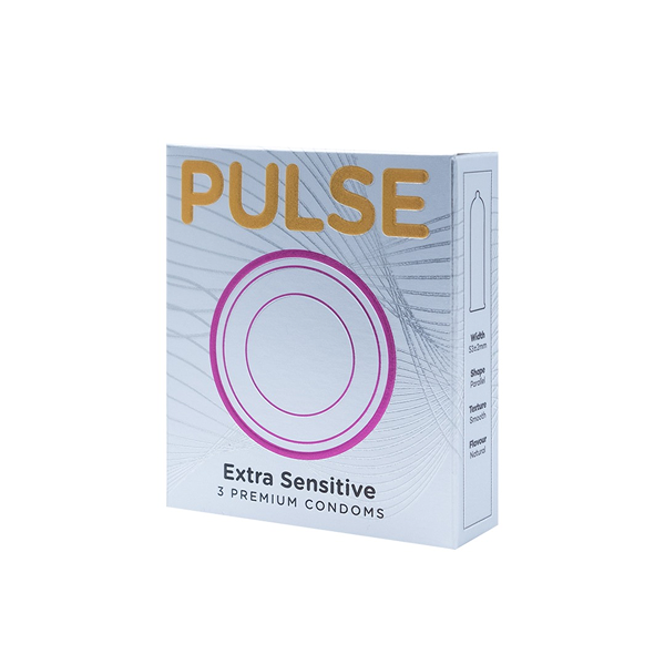 Pulse Extra Sensitive Condoms (1 Pack = 3 Pcs)