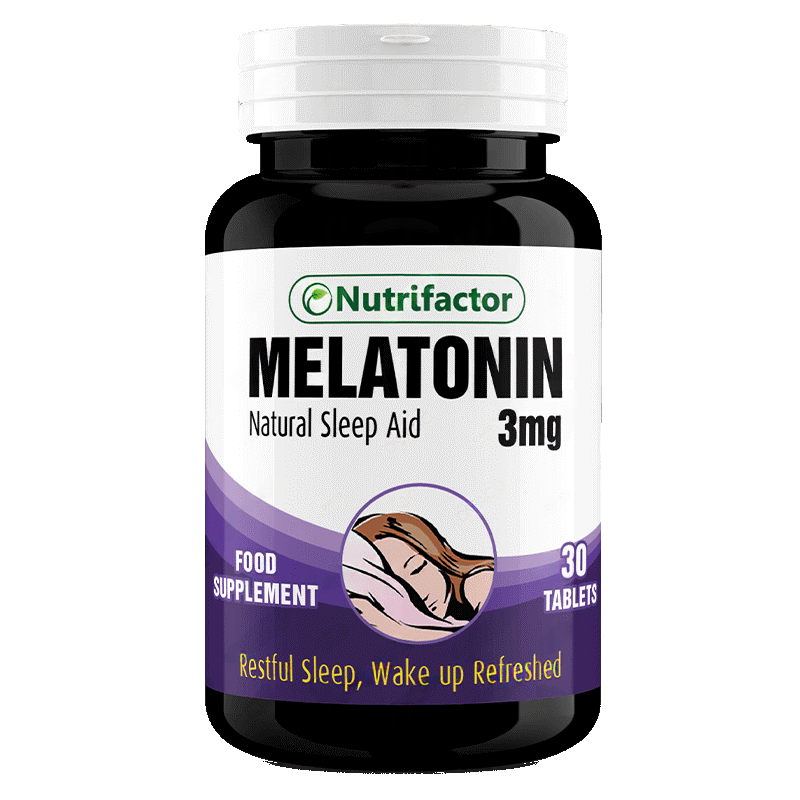 Nutrifactor Melatonin Tablets 3Mg (1 Bottle = 30 Tablets)