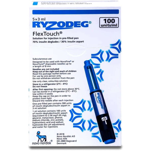 Ryzodeg Flex Pen 3Ml (5s)