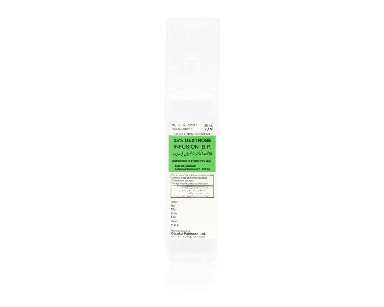 Dextrose Injection 25% 25Ml