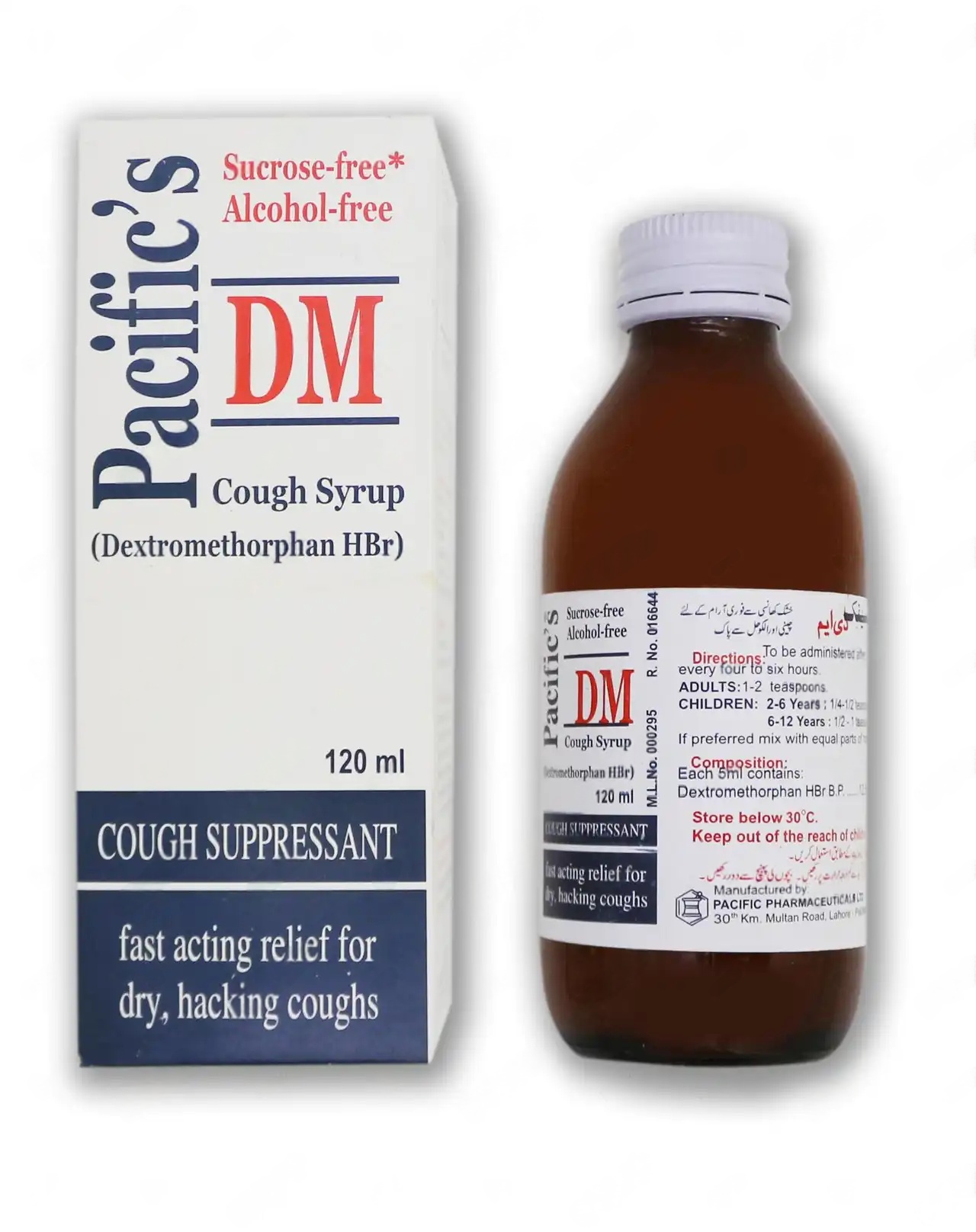Pacific Dm Cough 12.5mg/5ml Syrup (120ml)