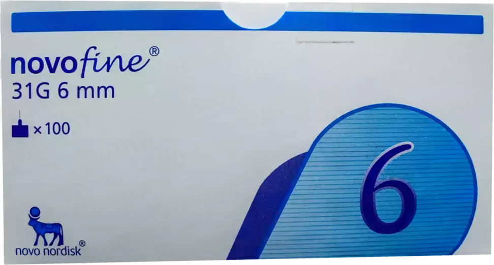 Novo Fine 31G Needles 6Mm (1 Box = 100 Needles)