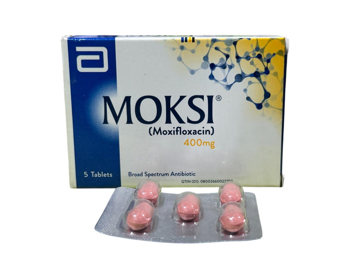 Moksi Tablets 400Mg (1 Box = 1 Strip)(1 Strip = 5 Tablets)