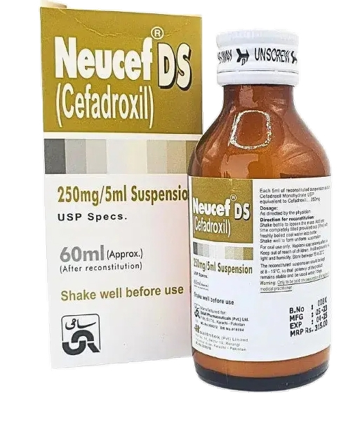 Neucef Ds (250mg/5Ml) 60Ml Oral Suspension
