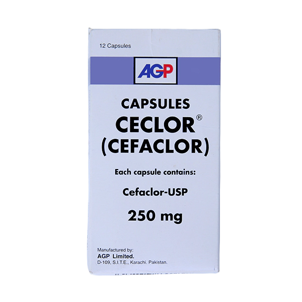 Ceclor Capsules 250Mg (1 Box = 1 Strip)(1 Strip = 12 Capsules)