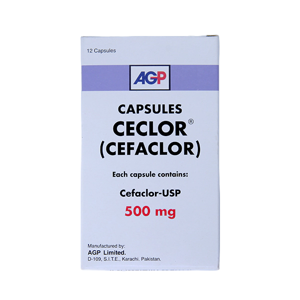 Ceclor Capsules 500Mg (1 Box = 1 Strip)(1 Strip = 12 Capsules)