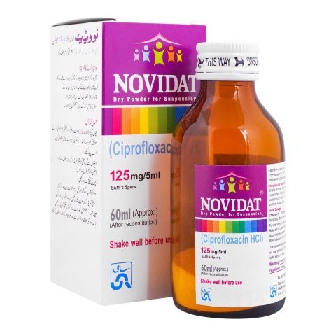 Novidat 60Ml Suspension 125Mg/5Ml