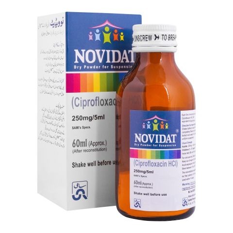 Novidat 60Ml Suspension 250Mg/5Ml