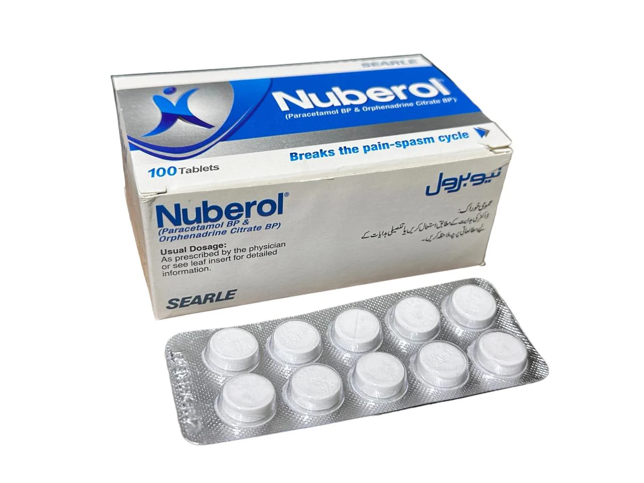 Nuberol Tablets 450Mg/35Mg (1 Box = 10 Strips) (1 Strip = 10 Tablets)