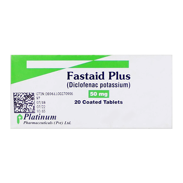 Fastaid Plus Tablets 50Mg (1 Box = 2 Strips) (1 Strip = 10 Tablets)
