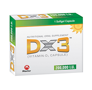 Dx3 Capsules 200,000Iu (1 Box = 1 Capsule)
